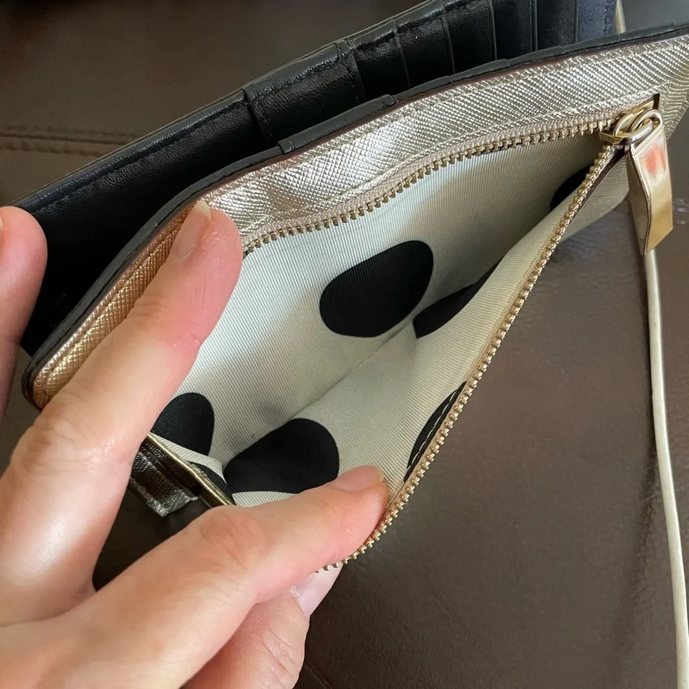 Kate Spade Genuine Leather Gold Wallet